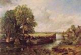 John Constable A View on the Stour near Dedham painting